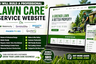 build webtricity simbasite mighty sites pages to go quoteiq lawn service website