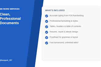 type, format, and design your ms word documents