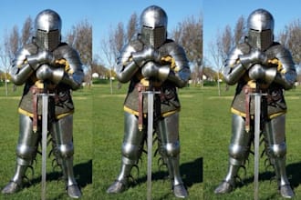 create custom cosplay creation fantasy full knight anime armor 3d cosplay props