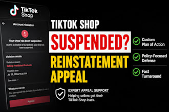 write tiktok shop suspension appeal letter for reinstatement