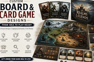 design custom card and board game designs