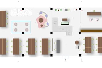 design a commercial interior for your cafe or office