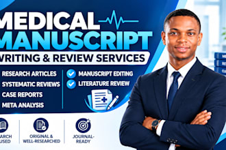 write medical research article, systematic review, case report and meta analysis