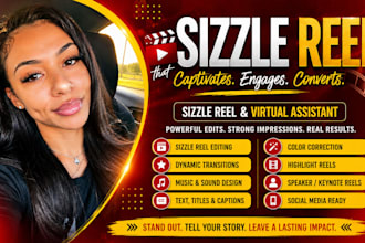 edit teaser sizzle reels, highlight reels, showreels and speaker keynote reels