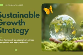 design esg sustainability annual report for responsible businesses