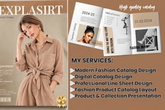 design modern fashion catalog digital catalog and line sheet