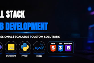 create your custom full stack website or web app
