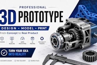 professional 3d prototype design cad modeling rapid prototyping and 3d printing