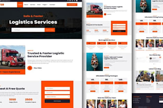 build trucking or logistic website with tracking system