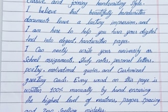 write beautiful handwritten letters,real estate letters,and thank you notes