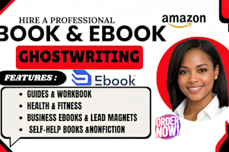 be nonfiction ghostwriter business ebook health and fitness lead magnet writer