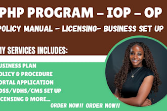 set up iop, PHP and outpatient behavioral health program
