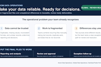 clean, consolidate, and reconcile your business data