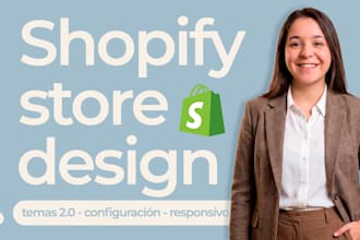 crearé o diseñaré tu tienda shopify lista para vender