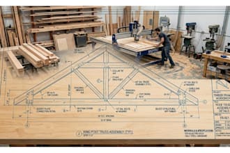 design roof truss and timber frame with cnc ready shop drawings