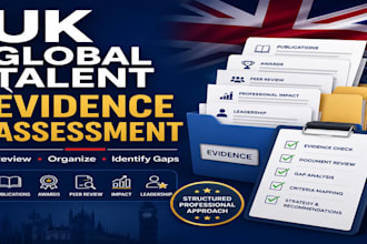 assess and organize your UK global talent evidence and application