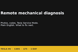 diagnose your tesla or car problem from photos and screenshots