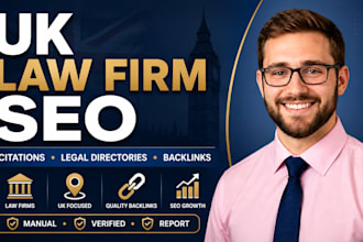 build UK legal citations and niche backlinks for law firms