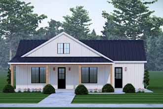 design 3d exterior house, home architectural design, sketchup exterior modelling