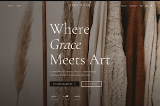 design and develop responsive luxury fashion e commerce website