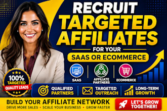 recruit targeted affiliate marketers for your saas or ecommerce brand