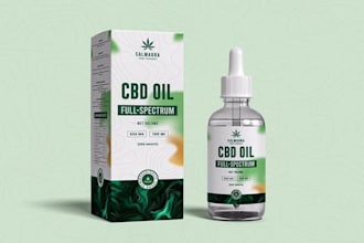 design cbd oil label, cbd bottle label, cbd packaging, oil label and product pac