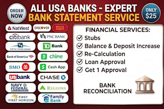 convert bank statement into financial statement