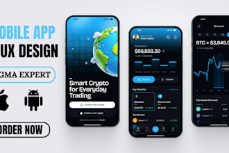 design fintech payment app ui ux in figma, wallet and banking app prototyping
