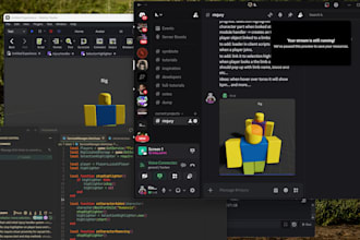 create a custom roblox game or script for you