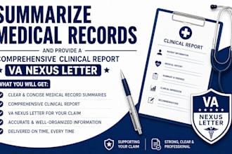 summarize medical records and  provide a comprehensive clinical report