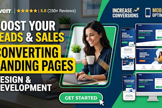 create a landing page for your company or business