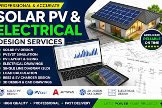 createtexas solar pv design, pvsyst simulation and sld