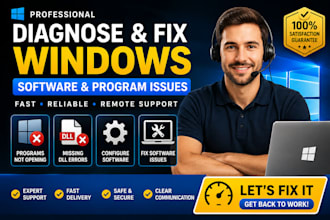 diagnose fix windows programs not opening missing dll configure software issues
