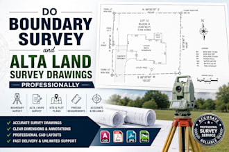 do boundary survey and alta land survey drawings professionally