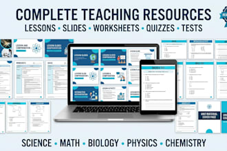 design interactive science lesson slides and quizzes