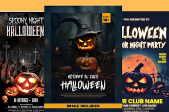 halloween designs, halloween banners posters invitations flyers for halloween