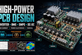 design high power pcb inverter bms smps dc dc converter