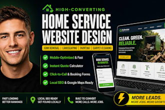 do carpet cleaning, painting, junk removal landscaping and tree services website