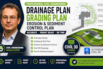 design drainage grading erosion control and civil 3d site plans