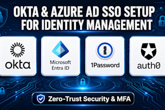 set up okta, azure ad, sso, and multi factor authentication for your team