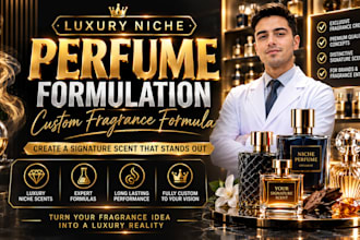 create a luxury niche perfume with a custom fragrance formula