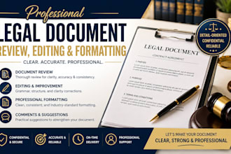 professionally review edit and format your legal documents