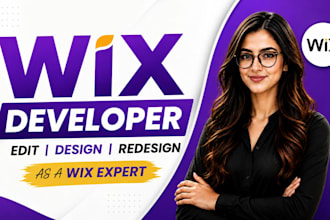 be your wix developer, edit wix website, design or redesign wix as a wix expert