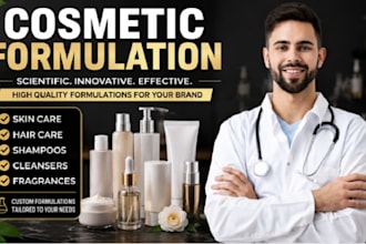 formulate skincare, haircare and cosmetic products professionally