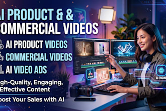 create ai product ads, ai commercial videos, ai product video ads