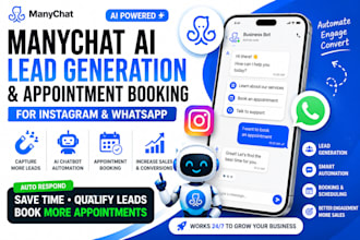 build a manychat ai lead generation and booking system