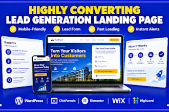 design a high converting lead generation landing page