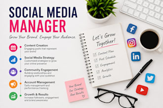 perform end to end social media management