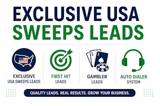 premium elderly aged sweeps leads, gambler leads, consumer leads, auto dialer