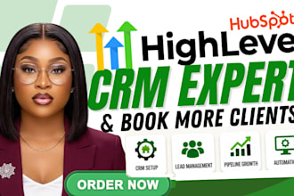 setup hubspot, clay com and gohighlevel CRM automation, workflows, integrations